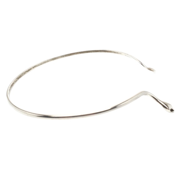 Sterling Silver Snake Choker Necklace #17647 - Picture 3 of 6